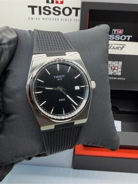 Tissot PRX Black Dial with strap Men’s Quartz 40mm Watch